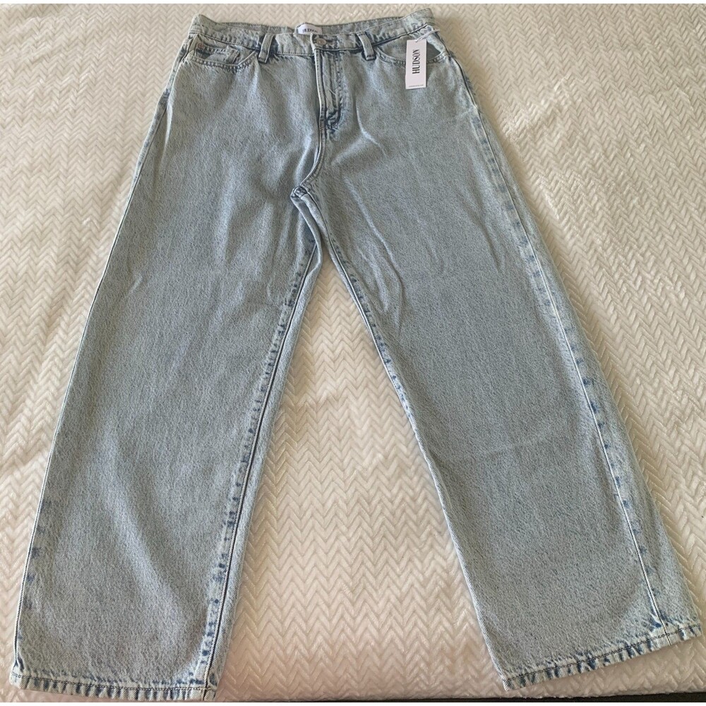 Hudson Women's Noa High Rise Straight Jeans Size 32 Light Wash Ankle NWT - Picture 2 of 15